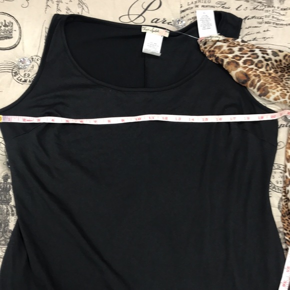 🎁Love Squared Trendy Plus Size Sheath Dress & Animal-Print Overlay - Picture 7 of 8